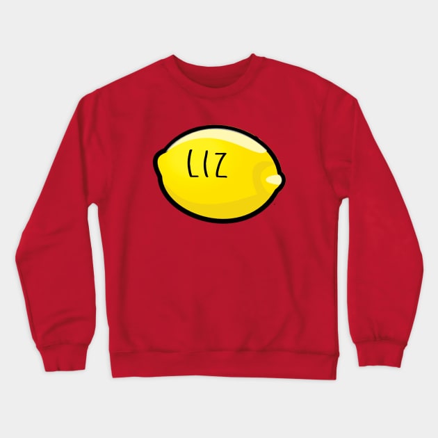 Liz Lemon the Lemon Crewneck Sweatshirt by awcheung2